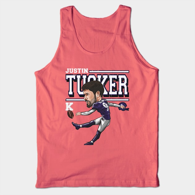 Justin Tucker Baltimore Cartoon Tank Top by Buya_Hamkac